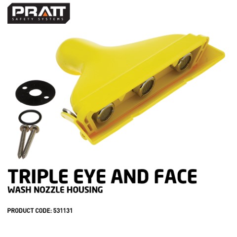 PRATT NOZZLE TRIPLE HEAD PLASTIC KIT COMPLETE